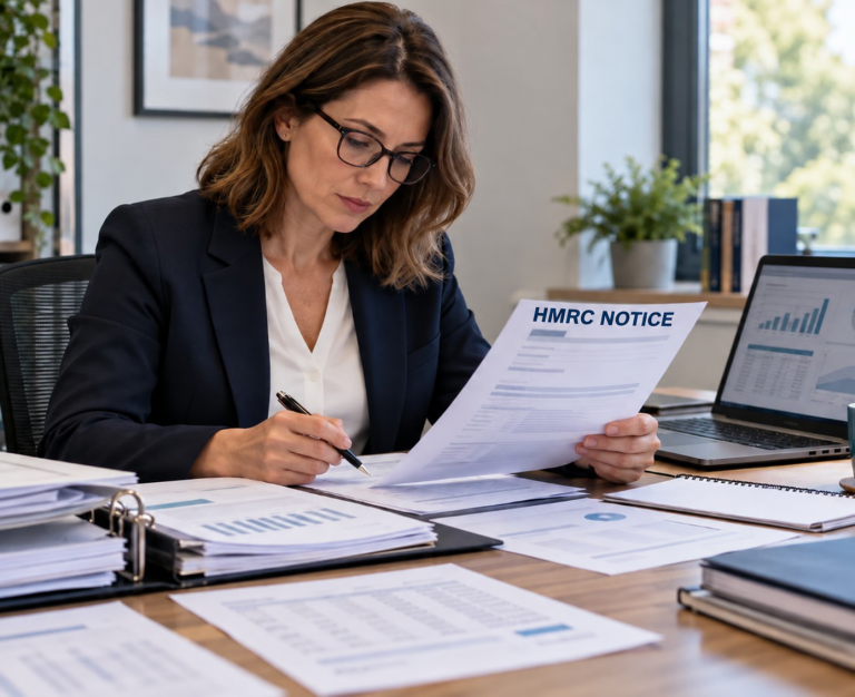 UK tax adviser reviewing an HMRC information notice and requested financial records